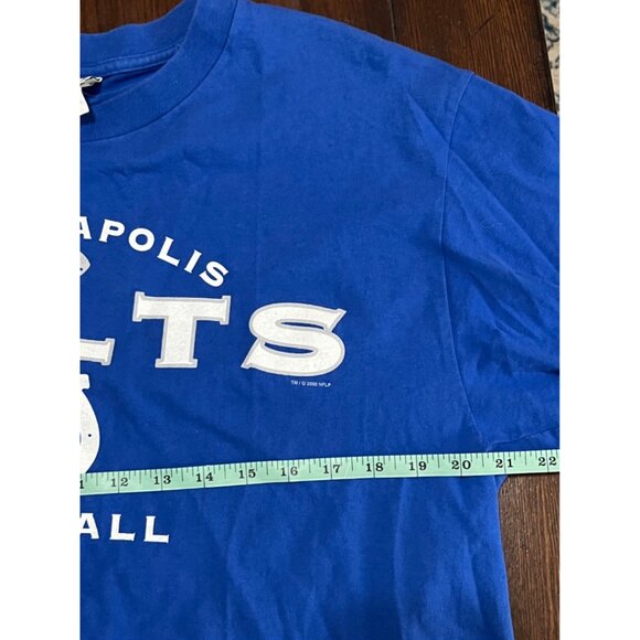 Vintage Lee Sport T-Shirt Blue Indianapolis Colts Short Sleeve NFL Football L - Picture 5 of 7